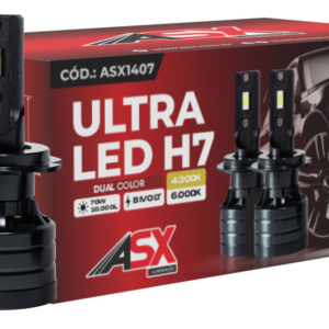 KIT DUALCOLOR ULTRALED H7 8000 LM, BIVOLT