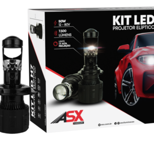 KIT LED H7 PROYECTOR ELIPTICO 50W BIVOLT