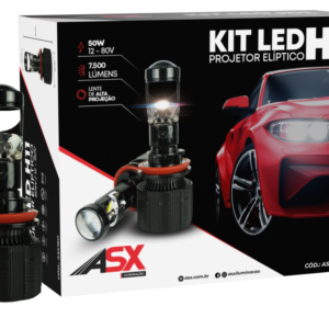 KIT LED H11 PROYECTOR ELIPTICO 50W BIVOLT