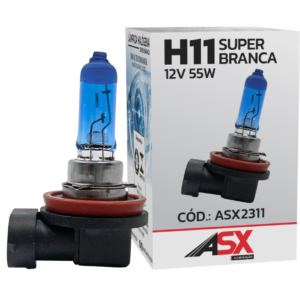 H11 SUPER BRANCA 12V 55/60W