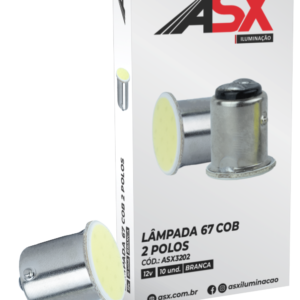 67 2 POLOS 12V LED COB BLANCO 1034