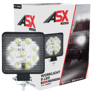 WL EXPLORADORA CUADRADA 9 LEDS, 27 W, BIVOLT, 10,5 X 10,5 CM.