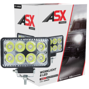 WL EXPLORADORA RECTANGULAR 8 LEDS BIVOLT 24W 10,8X 15CM