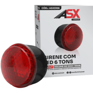 SIRENA DE SEÑALIZACION CON LED, 6 TONOS BIVOLT