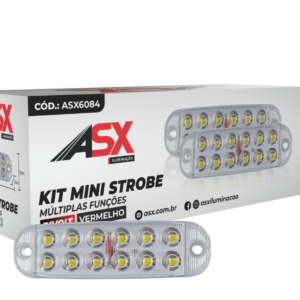 STROBO MULTIFUNCIONES, BIVOLT, ROJO.